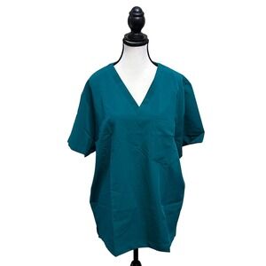 Mandala Scrubs Top XL Hunter Green Woven with Equa-Tek‎ Technology